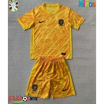 Camiseta Portugal Portero Primera Equipación para niños Eurocopa 2024 manga corta (+ pantalones cortos)
